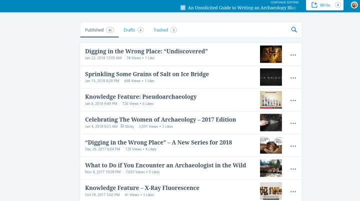 An Unsolicited Guide to Writing an Archaeology Blog&nbsp;Post